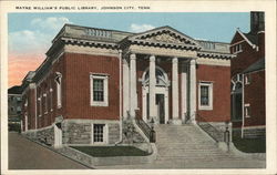 Mayne William's Public Library Johnson City, TN Postcard Postcard Postcard