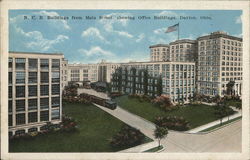 N.C.R. Buildings From Main Street Postcard