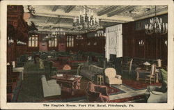 The English Room, Fort Pitt Hotel Pittsburgh, PA Postcard Postcard Postcard