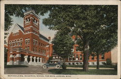 Main Building, Industrial School for Boys Postcard