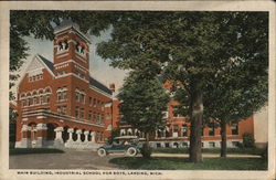 Main Building, Industrial School for Boys Postcard