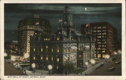 City Hall, by Night Postcard