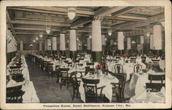 Pompeian Room, Hotel Baltimore Postcard