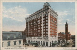 Hotel Severin - Union Station Indianapolis, IN Postcard Postcard Postcard