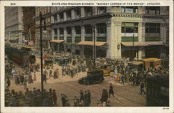 State and Madison Street Chicago, IL Postcard Postcard Postcard