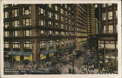 Corner of Madison and State Postcard