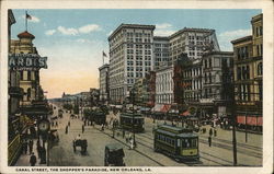 Canal Street, The Shopper's Paradise Postcard