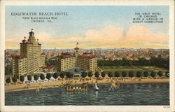 Edgewater Beach Motel Postcard