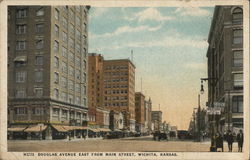 Douglas Avenue East from Main Street Postcard