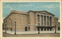 City Auditorium Colorado Springs, CO Postcard Postcard Postcard