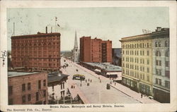 Brown Palace, Metropole, and Savoy Hotels Postcard