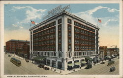 Hotel Blackhaw Davenport, IA Postcard Postcard Postcard