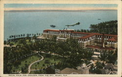 Royal Palm and Grounds from the Sky Miami, FL Postcard Postcard Postcard