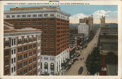 Twentieth Street, Looking South from Y.M.C.A. Building Birmingham, AL Postcard Postcard Postcard