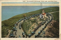 Old Spanish Lighthouse, Point Loma Postcard