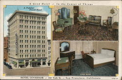 Hotel Governor San Francisco, CA Postcard Postcard Postcard