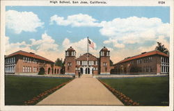 High School San Jose, CA Postcard Postcard Postcard