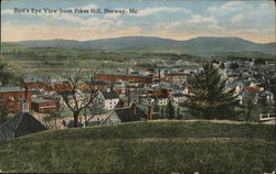 Bird's Eye View From Pikes Hill Postcard