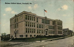 Nathan Clifford School Portland, ME Postcard Postcard Postcard