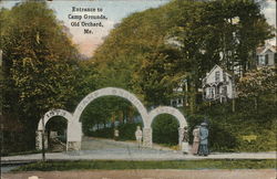 Entrance to Camp Grounds Old Orchard Beach, ME Postcard Postcard Postcard