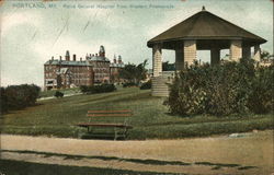 Maine General Hospital from Western Promenade Postcard