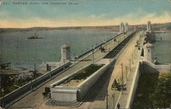 Boston, Mass. New Cambridge Bridge Massachusetts Postcard Postcard Postcard