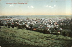 Amesbury, Mass. - Birdseye View Postcard