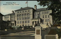 Wallace Way High School Fitchburg, MA Postcard Postcard Postcard