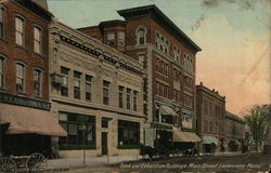 Bank and Richardson Buildings Main Street Postcard