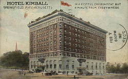 Hotel Kimball Springfield, MA Postcard Postcard Postcard