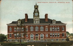 High School, Negus Street Postcard