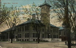 Town Hall Clinton, MA Postcard Postcard Postcard