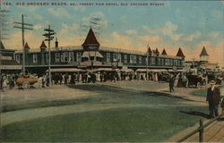 Old Orchard Beach, ME., Forest Pier Hotel, Old Orchard Street Maine Postcard Postcard Postcard