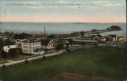 View of Old Orchard Beach After the Fire Maine Postcard Postcard Postcard