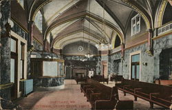 Interior, Grand Trunk Depot Postcard