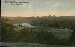 Bird's Eye View on Androscoggin Postcard