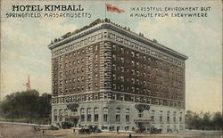 Hotel Kimball Springfield, MA Postcard Postcard Postcard