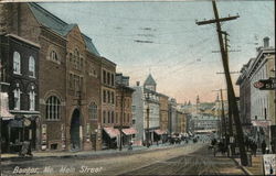 Main Street Bangor, ME Postcard Postcard Postcard