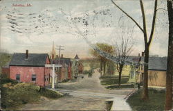 View of Town Postcard