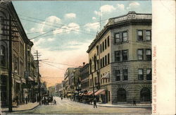 Head of Lisbon Street Lewiston, ME Postcard Postcard Postcard