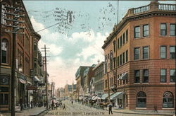 Head of Lisbon Street Lewiston, ME Postcard Postcard Postcard