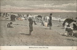 Bathing Scene Postcard