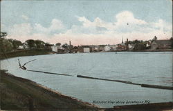 Kennebec River above Skowhegan, Me Maine Postcard Postcard Postcard