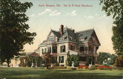 The D.A. Hurd Residence North Berwick, ME Postcard Postcard Postcard