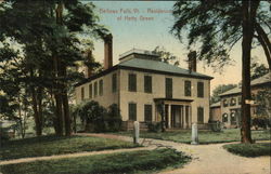 Residence of Hetty Green Bellows Falls, VT Postcard Postcard Postcard