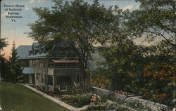 Former Home of Rudyard Kipling Brattleboro, VT Postcard Postcard Postcard