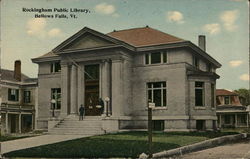 Rockingham Public Library Bellows Falls, VT Postcard Postcard Postcard