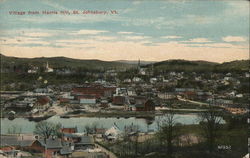 Village from Harris Hill St. Johnsbury, VT Postcard Postcard Postcard