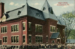 High School Brattleboro, VT Postcard Postcard Postcard