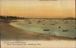 Harbor from Highland Ave Postcard